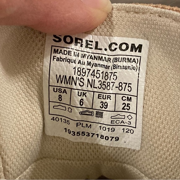 Sorel Women’s Boots Pink & Cream Out N About Waterproof Lace Up Size 8 - Picture 11 of 11